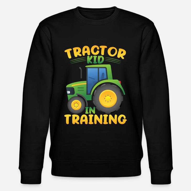 Tractor Kid In Training - Stanley/Stella CHANGER Unisex Organic Sweatshirt - black