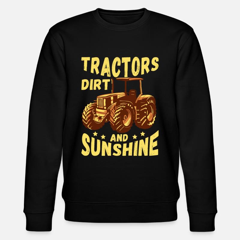Tracteur Dirt And Sunshine - Sweat bio CHANGER Stanley/Stella Unisexe - noir