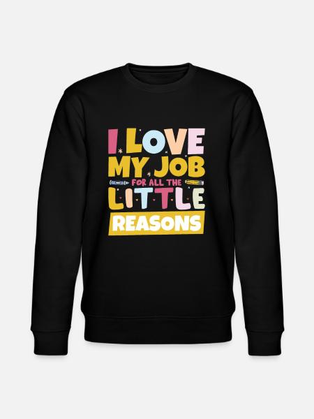 Kindergarten Teaching School Preschool - Stanley/Stella CHANGER Unisex Organic Sweatshirt - black