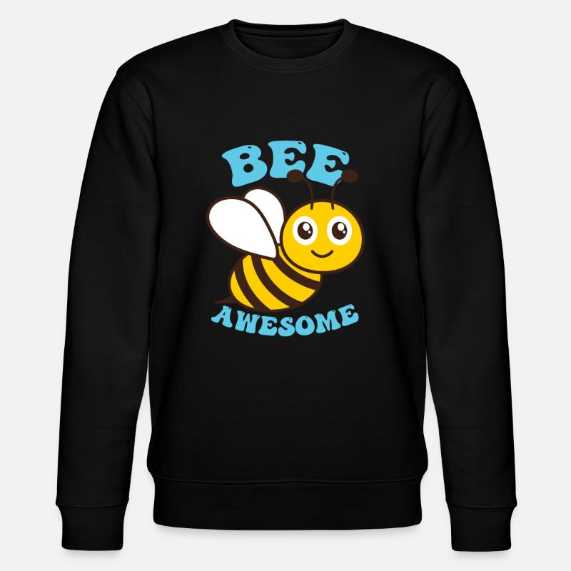 Bee Awesome - Stanley/Stella CHANGER Unisex Organic Sweatshirt - black
