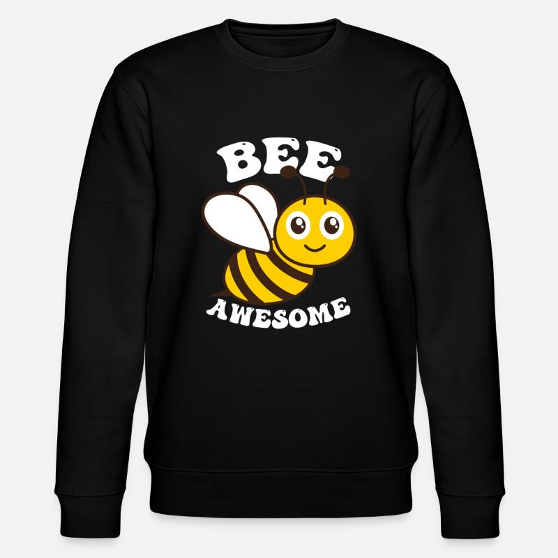 Biene Genial - Stanley/Stella Unisex Bio-Sweatshirt CHANGER  - Schwarz