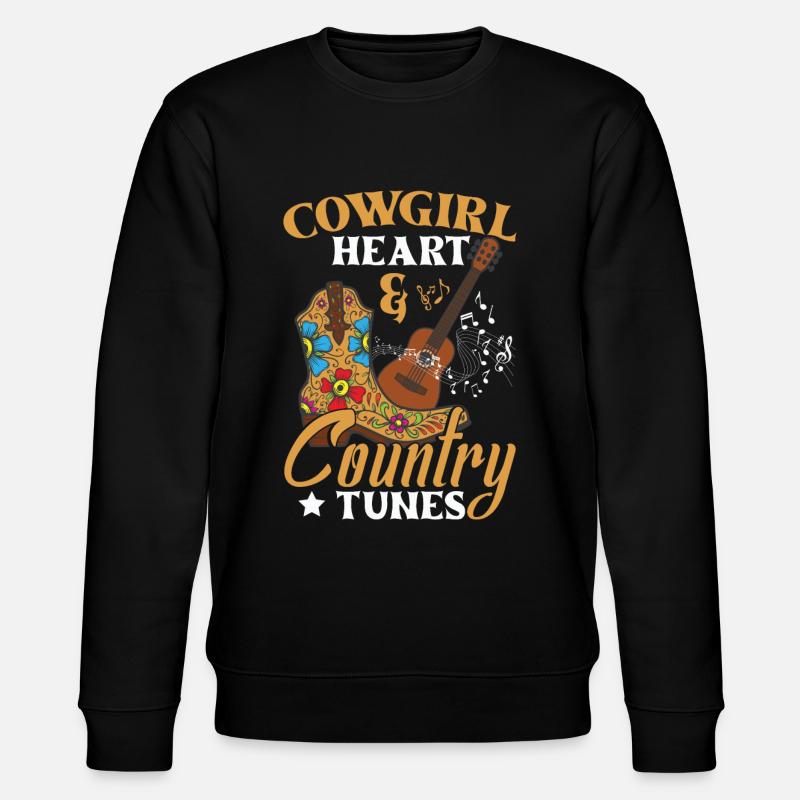 Country-Melodien - Stanley/Stella Unisex Bio-Sweatshirt CHANGER - Schwarz