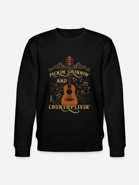 Country Music - Stanley/Stella CHANGER Unisex Organic Sweatshirt - black