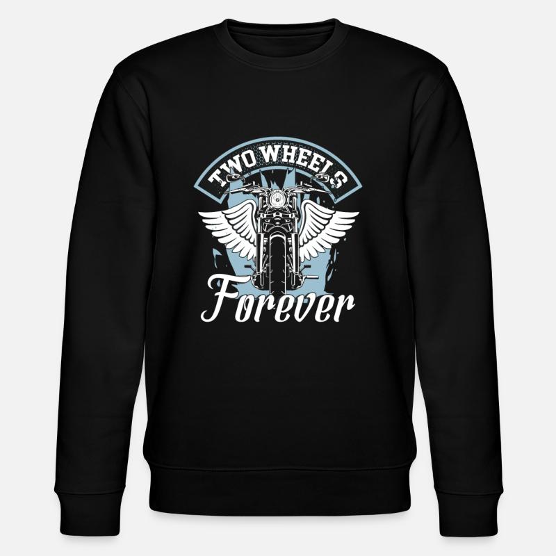 Two Wheels Forever - Stanley/Stella CHANGER Unisex Organic Sweatshirt - black