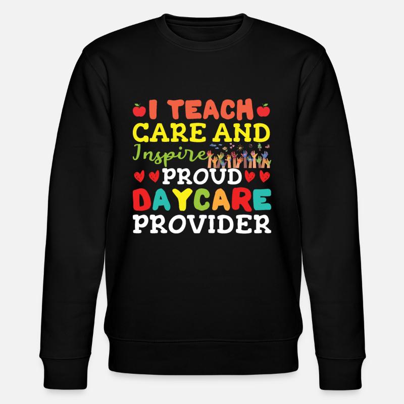 Ich lehre, pflege und inspiriere - Stanley/Stella Unisex Bio-Sweatshirt CHANGER  - Schwarz