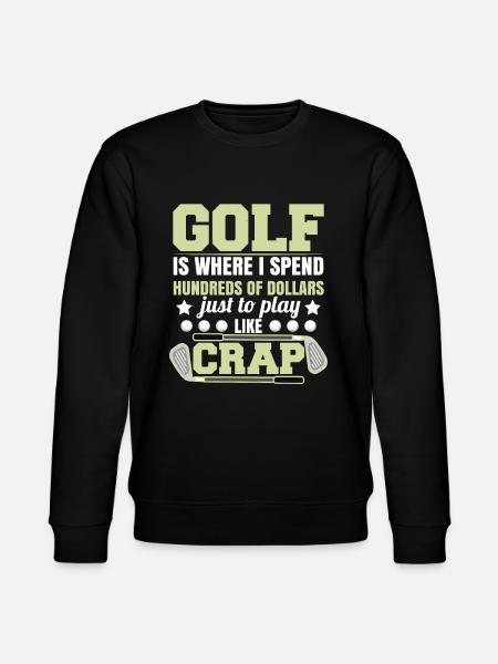Golf Joke Funny - Stanley/Stella CHANGER Unisex Organic Sweatshirt - black