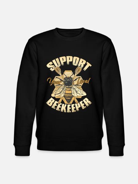 Support Your Local Beekeeper - Stanley/Stella CHANGER Unisex Organic Sweatshirt - black