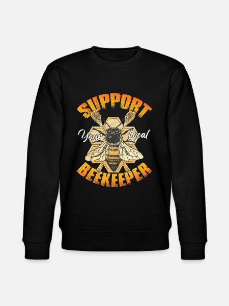 Support Your Local Beekeeper - Stanley/Stella CHANGER Unisex Organic Sweatshirt - black
