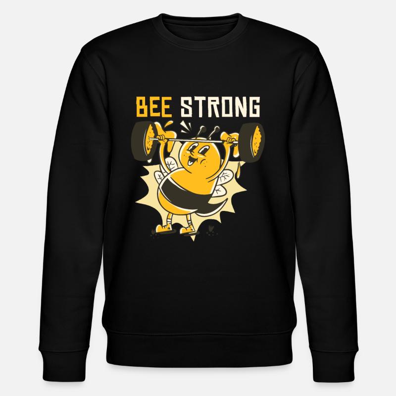 Bee Strong - Stanley/Stella CHANGER Unisex Organic Sweatshirt - black