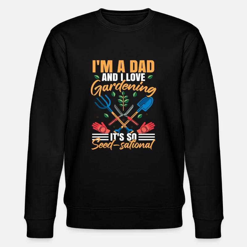 Drôle papa Blagues Pun Lover - Sweat bio CHANGER Stanley/Stella Unisexe - noir