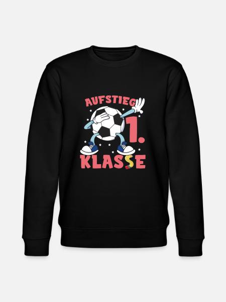 Fußball Schulkind Einschulung - Stanley/Stella Unisex Bio-Sweatshirt CHANGER  - Schwarz
