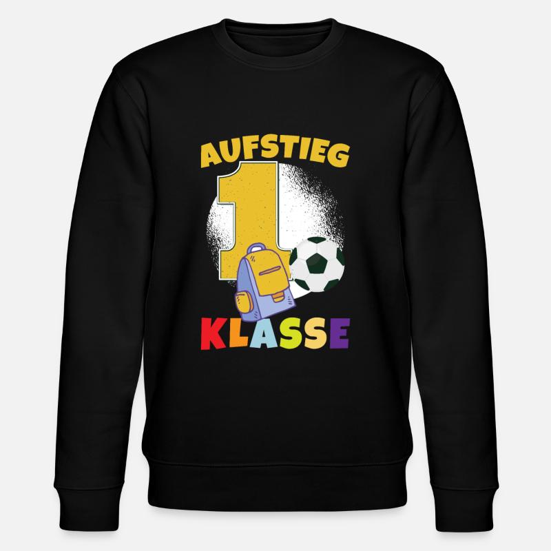Aufstieg 1. Klasse - Stanley/Stella Unisex Bio-Sweatshirt CHANGER  - Schwarz