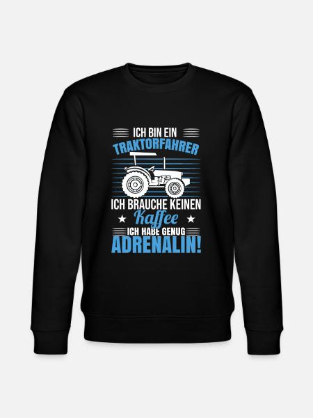 Traktor Lustig Trecker - Stanley/Stella Unisex Bio-Sweatshirt CHANGER - Schwarz