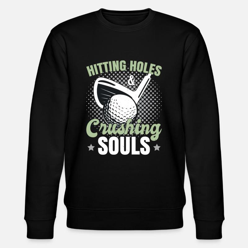 Funny Golfing Lover Golf - Stanley/Stella CHANGER Unisex Organic Sweatshirt - black