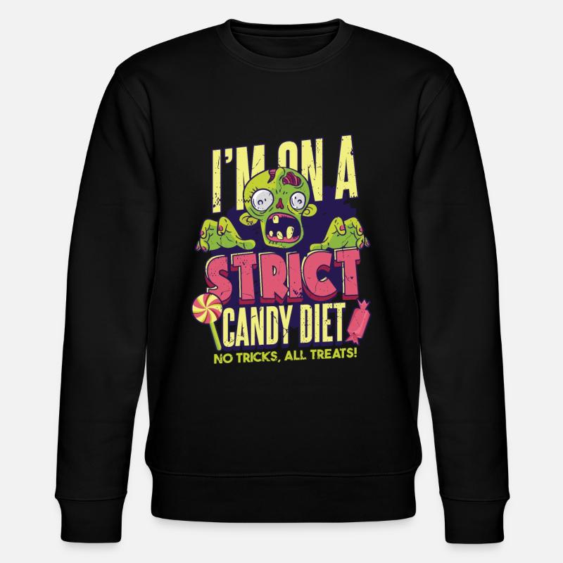 Bonbons d’Halloween zombies - Sweat bio CHANGER Stanley/Stella Unisexe - noir
