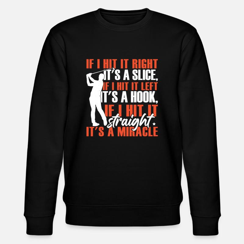 Golfen Humor Golfer - Stanley/Stella Unisex Bio-Sweatshirt CHANGER  - Schwarz
