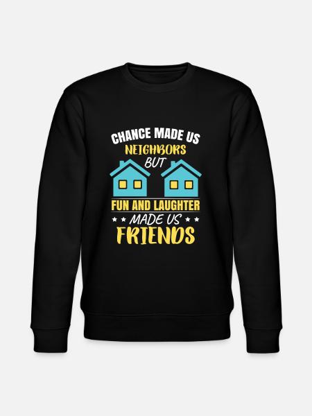 Het toeval maakte ons buren - Stanley/Stella Uniseks bio-sweatshirt CHANGER  - zwart