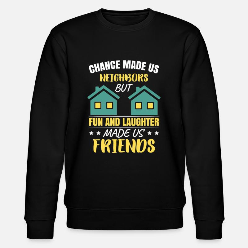 Nachbar Freunde Nachbarschaft - Stanley/Stella Unisex Bio-Sweatshirt CHANGER  - Schwarz