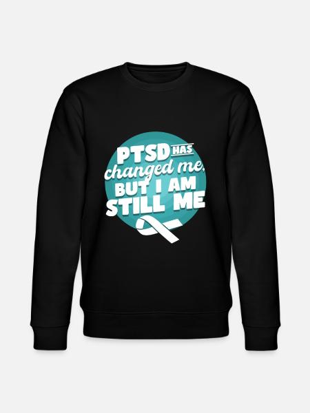 PTSD Awareness Tees - Stanley/Stella CHANGER Unisex Organic Sweatshirt - black