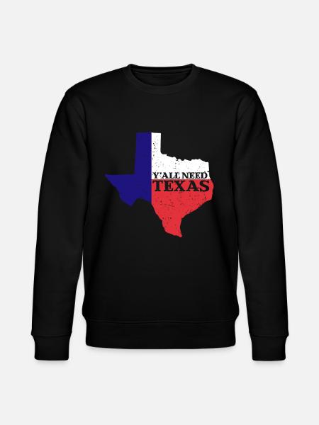 Y'all need Texas - Stanley/Stella CHANGER Unisex Organic Sweatshirt - black
