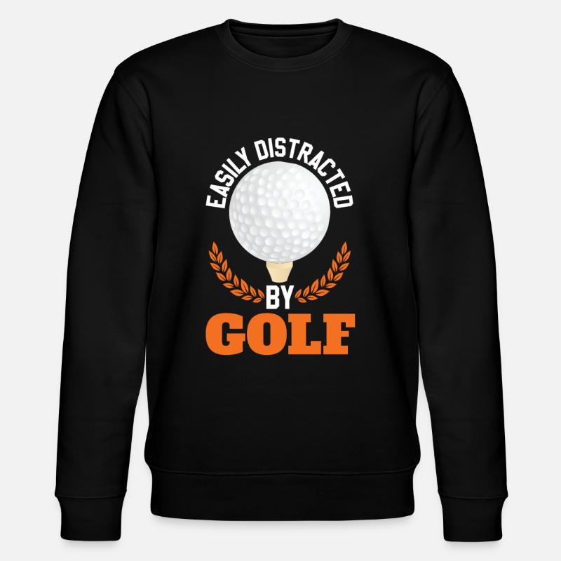 Facilement distrait par le golf - Sweat bio CHANGER Stanley/Stella Unisexe - noir