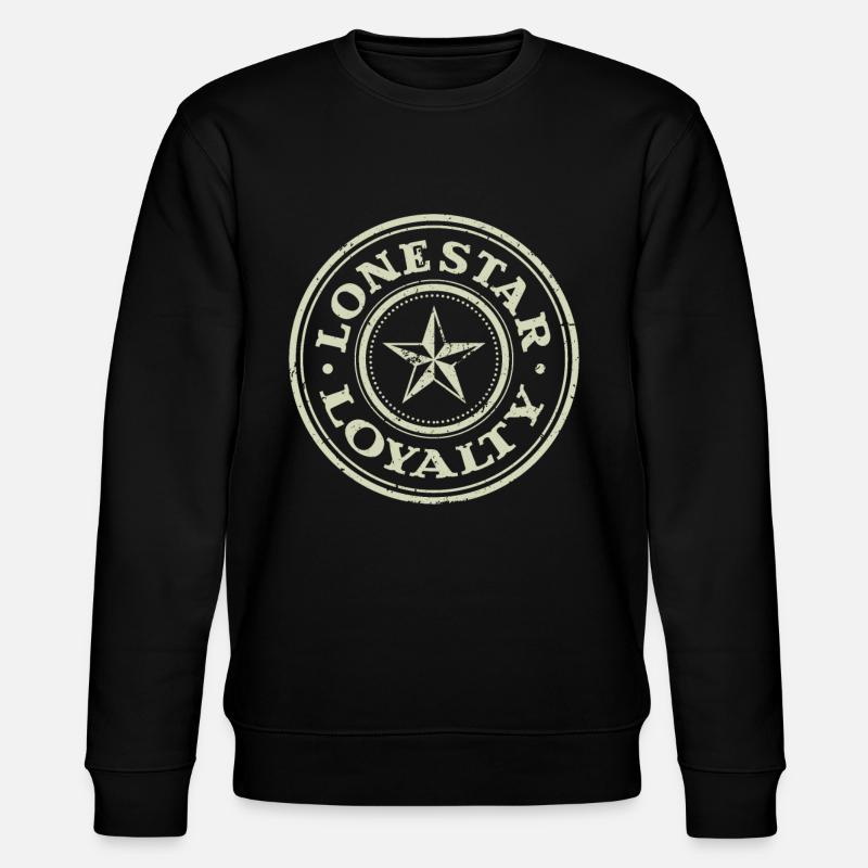 Lone Star Loyalität - Stanley/Stella Unisex Bio-Sweatshirt CHANGER  - Schwarz