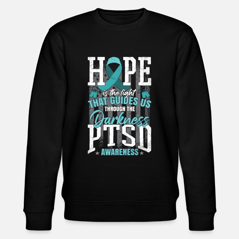 PTBS-Kämpfer - Stanley/Stella Unisex Bio-Sweatshirt CHANGER  - Schwarz