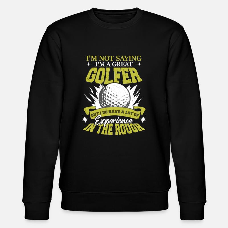 Lustiger Golf-Witz - Stanley/Stella Unisex Bio-Sweatshirt CHANGER  - Schwarz