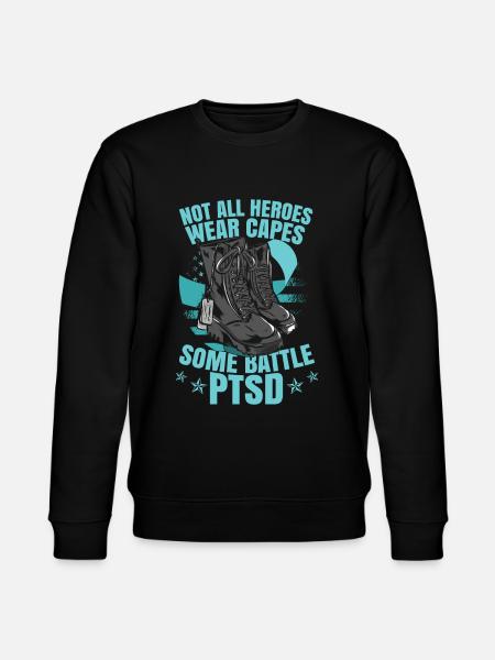Some Battle PTSD - Stanley/Stella CHANGER Unisex Organic Sweatshirt - black