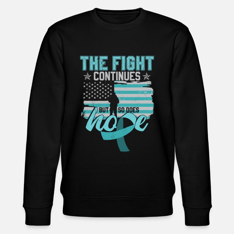 PTBS-Kämpfer - Stanley/Stella Unisex Bio-Sweatshirt CHANGER  - Schwarz