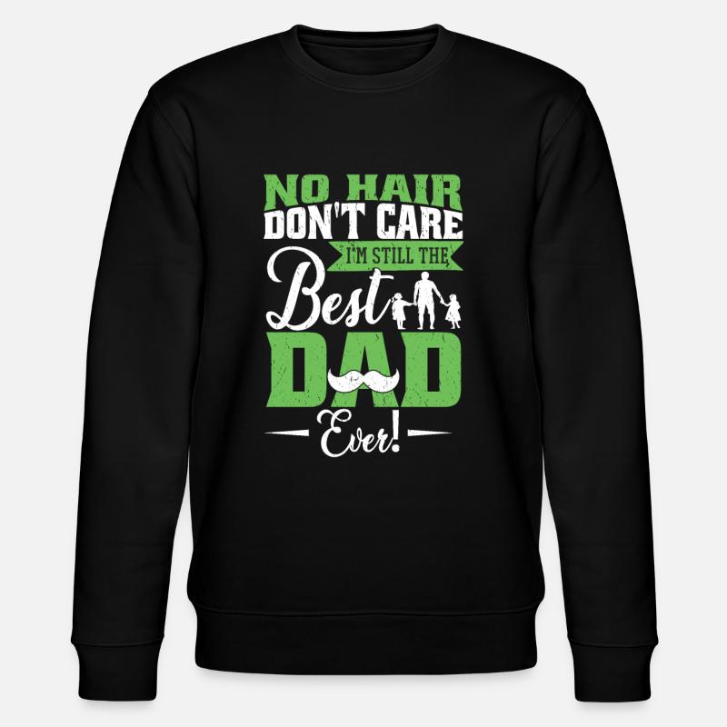 Bester Vater aller Zeiten - Stanley/Stella Unisex Bio-Sweatshirt CHANGER  - Schwarz