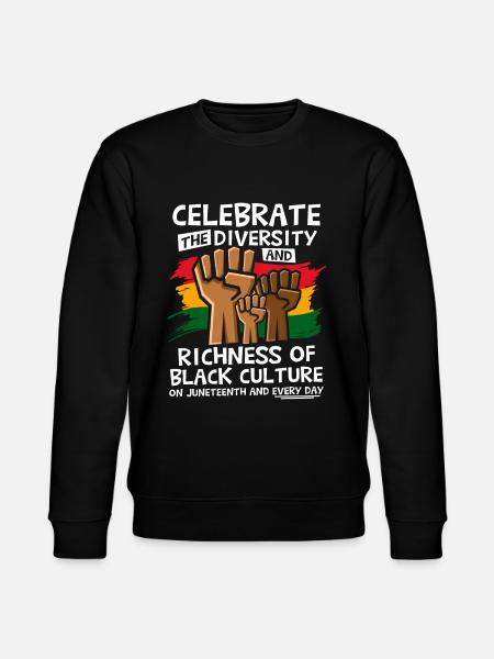 Célébrez la diversité Juneteenth - Sweat bio CHANGER Stanley/Stella Unisexe - noir