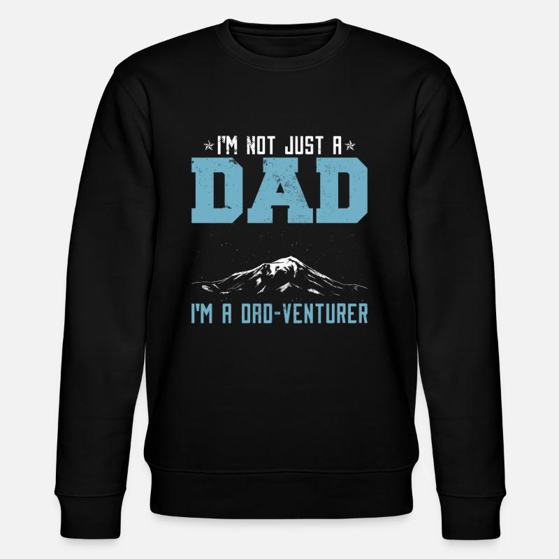 Papa-Abenteurer - Stanley/Stella Unisex Bio-Sweatshirt CHANGER  - Schwarz