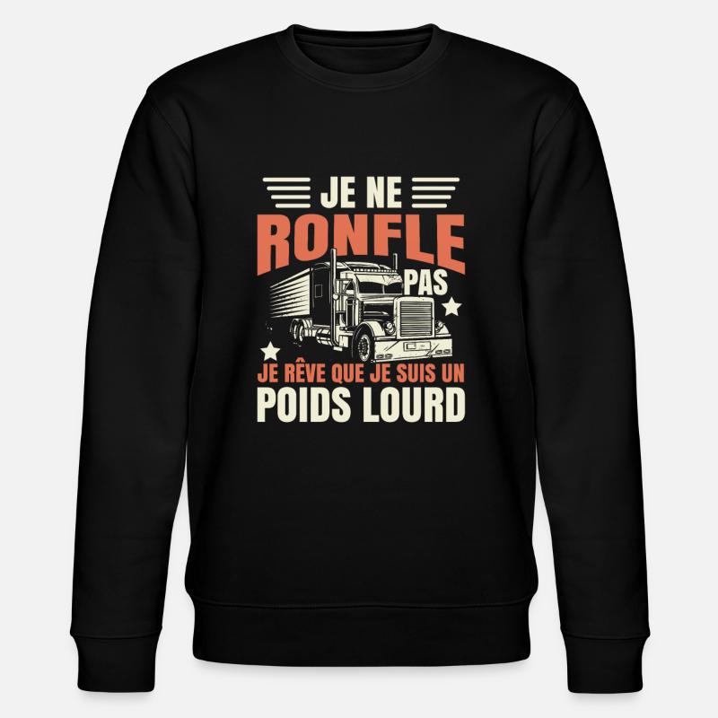 Poids Lourd - Sweat bio CHANGER Stanley/Stella Unisexe - noir