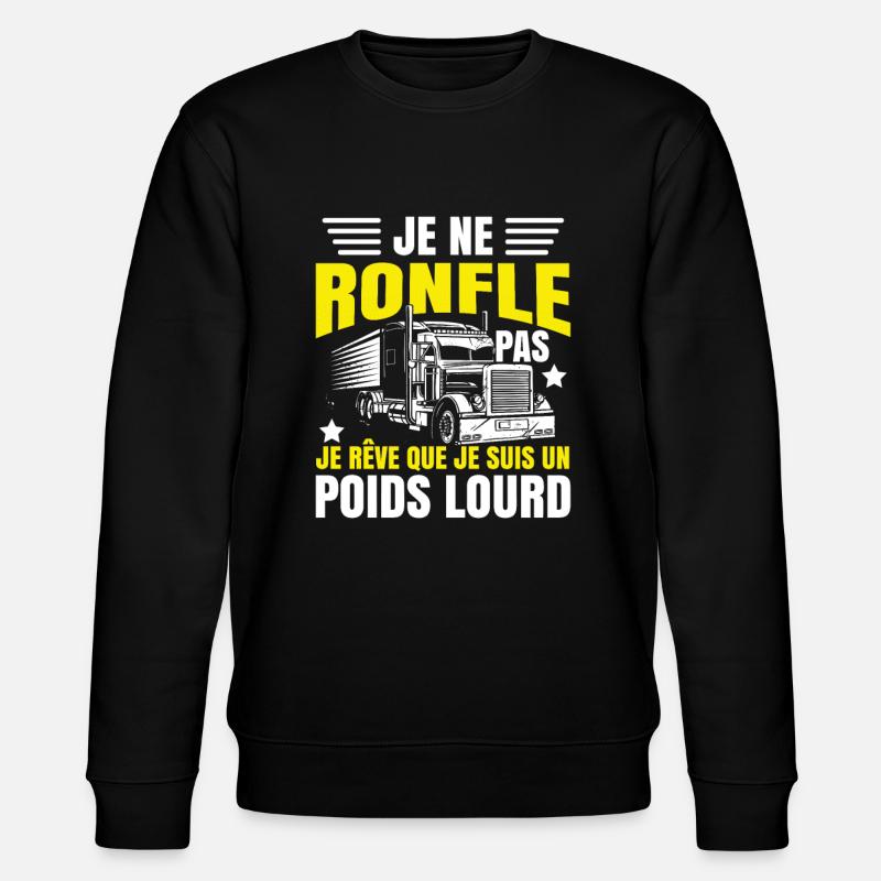 Poids Lourd - Sweat bio CHANGER Stanley/Stella Unisexe - noir