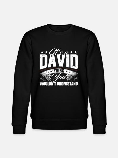 Its A David Thing - Stanley/Stella CHANGER Unisex Organic Sweatshirt - black