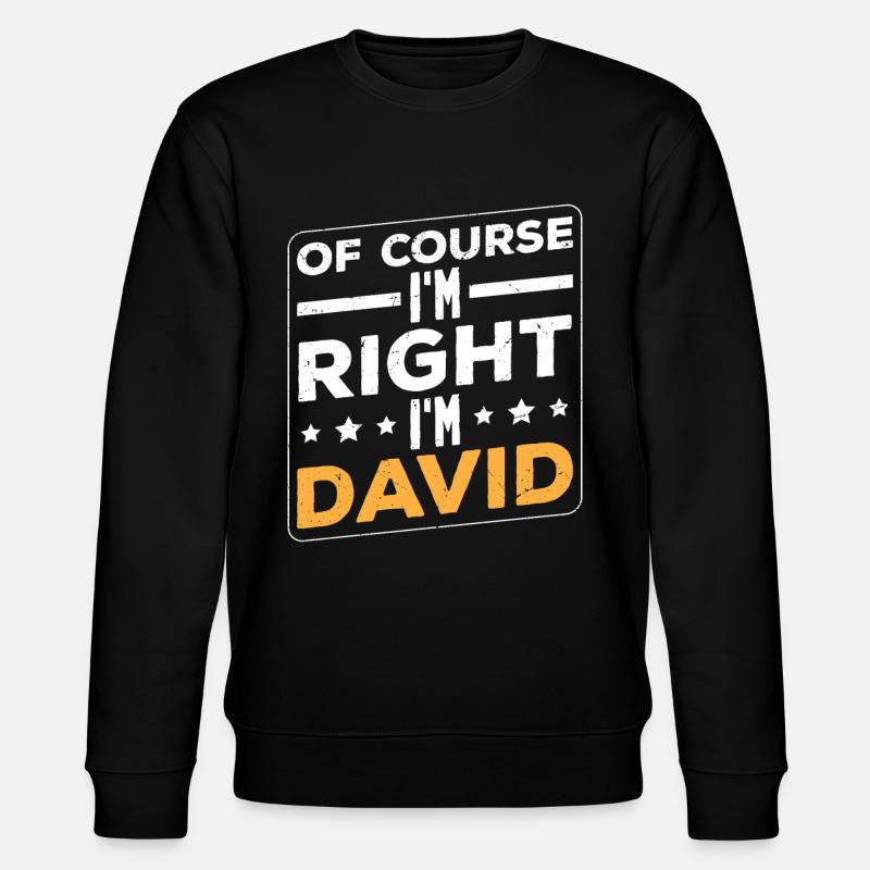 Im David - Sweat bio CHANGER Stanley/Stella Unisexe - noir