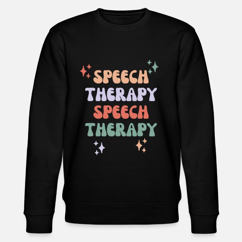 Speech Therapy - Stanley/Stella CHANGER Unisex Organic Sweatshirt - black