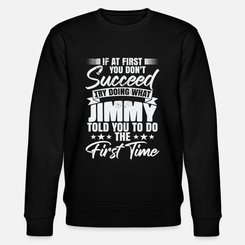 Nom de Jimmy Humor - Sweat bio CHANGER Stanley/Stella Unisexe - noir