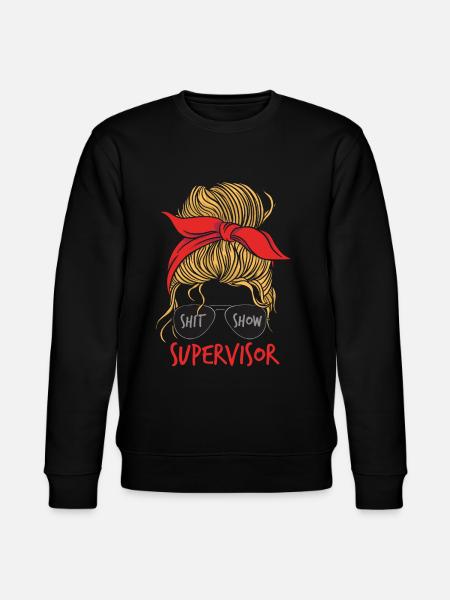 Shitshow Supervisor Women - Stanley/Stella CHANGER Unisex Organic Sweatshirt - black