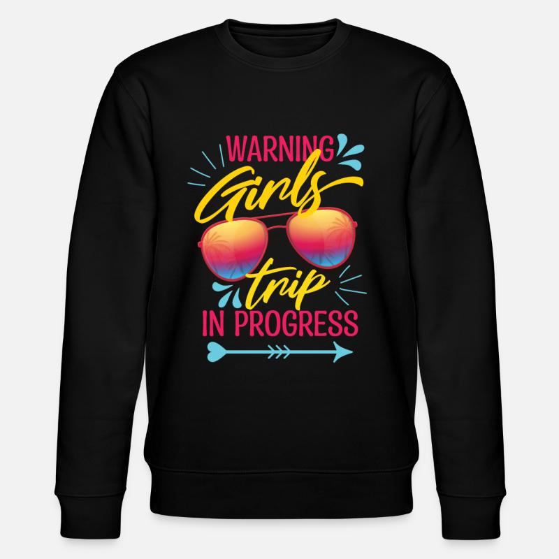 Sommer-Mädchenreise-Wiedersehen - Stanley/Stella Unisex Bio-Sweatshirt CHANGER - Schwarz