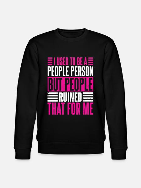 Jag brukade vara en person person kvinnor - Ekologisk sweatshirt CHANGER unisex från Stanley/Stella - svart