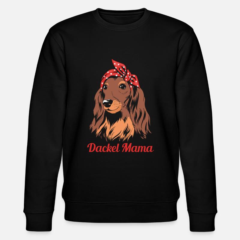 Dackel Mama - Stanley/Stella Unisex Bio-Sweatshirt CHANGER  - Schwarz
