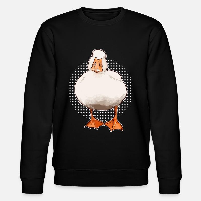 süße Gans - Stanley/Stella Unisex Bio-Sweatshirt CHANGER  - Schwarz