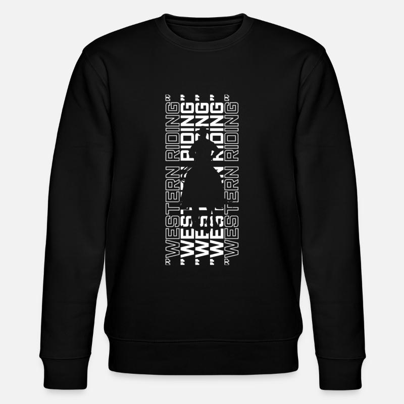 CADEAU DE CHEVAL EQUESTRE OCCIDENTAL - Sweat bio CHANGER Stanley/Stella Unisexe - noir