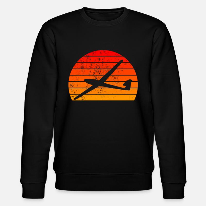 Gliding Glider Gliding Gliding - Stanley/Stella CHANGER Unisex Organic Sweatshirt - black