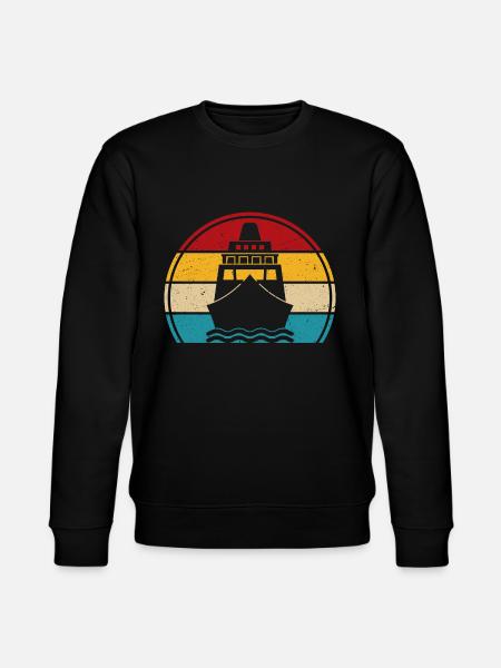 Croisière rétro bateau guide cruiser - Sweat bio CHANGER Stanley/Stella Unisexe - noir