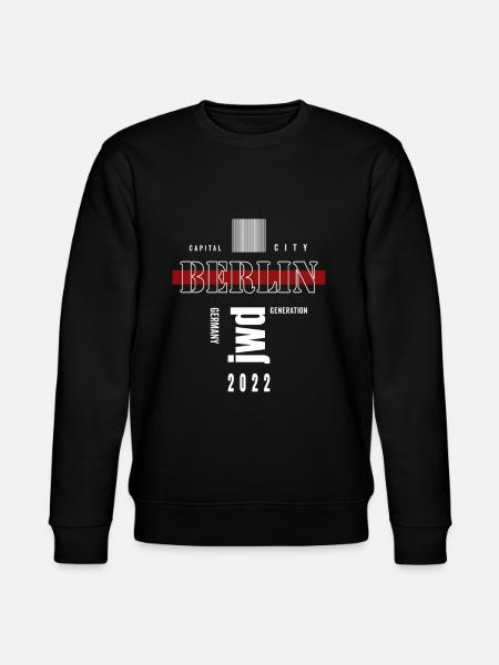 La capitale berlinoise Janz loin - Sweat bio CHANGER Stanley/Stella Unisexe - noir