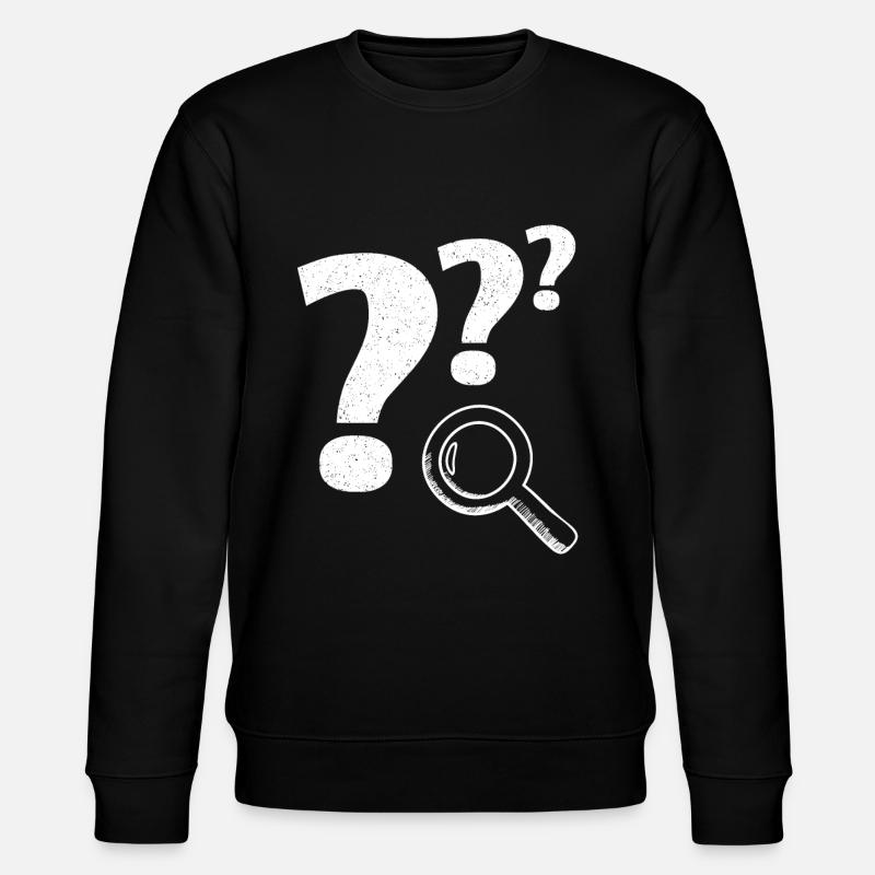 Loupe point d’interrogation - Sweat bio CHANGER Stanley/Stella Unisexe - noir