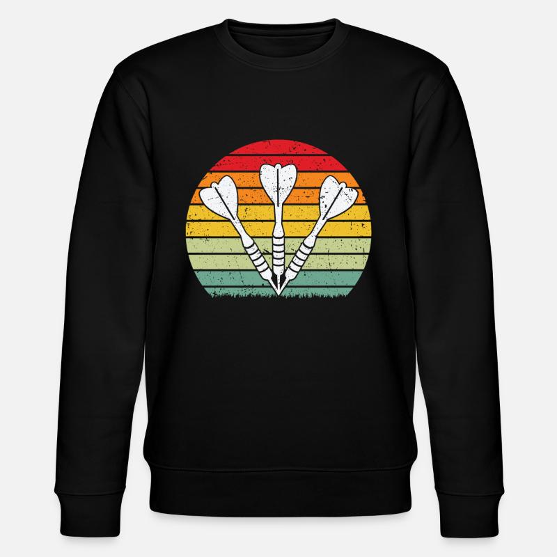 Dart Retro Darter - Stanley/Stella Unisex Bio-Sweatshirt CHANGER  - Schwarz